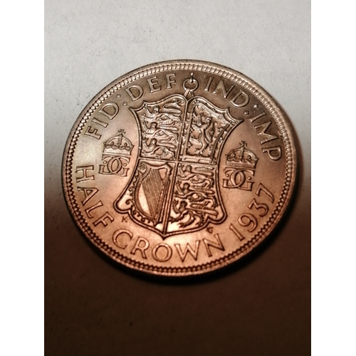 29A - COINS : 1937 halfcrown in uncirculated condition with full lustre