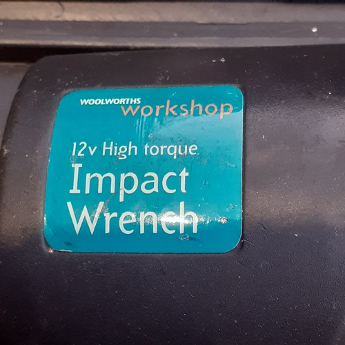 4 - Impact Wrench. 12V High Torque in case with attachments and working.