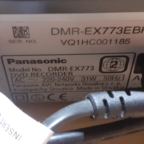 7 - Panasonic DVD recorder model DMR-EX773. Working