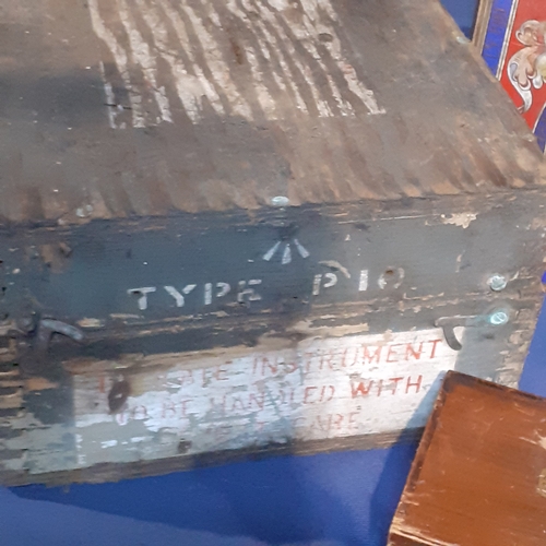 21 - Vintage tins and wooden boxes. Ammo type box, tin depicting classic spitfire, wooden cigar box amd m... 