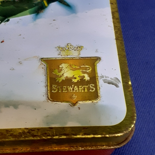 21 - Vintage tins and wooden boxes. Ammo type box, tin depicting classic spitfire, wooden cigar box amd m... 