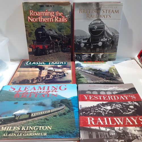 10 - Collection of mainly hardback railway / steam engine related books. Overall good condition with mino... 