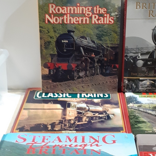 10 - Collection of mainly hardback railway / steam engine related books. Overall good condition with mino... 