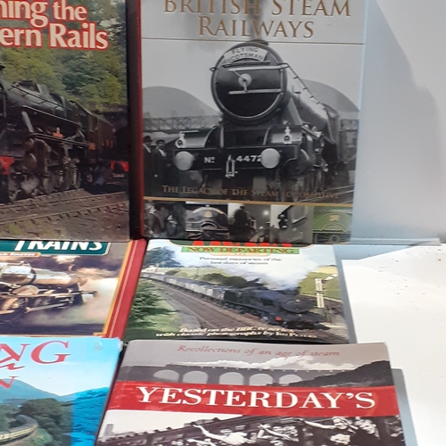 10 - Collection of mainly hardback railway / steam engine related books. Overall good condition with mino... 