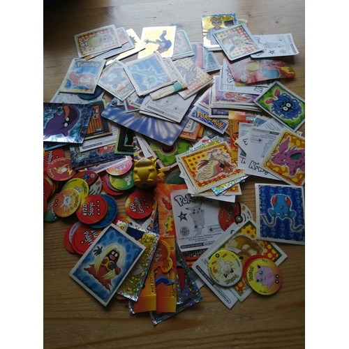 52B - Pokemon collection including cards and badges