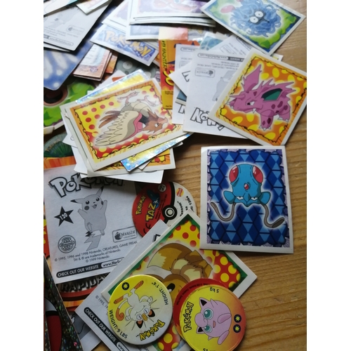 52B - Pokemon collection including cards and badges