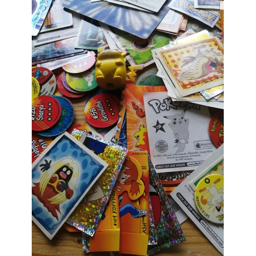 52B - Pokemon collection including cards and badges