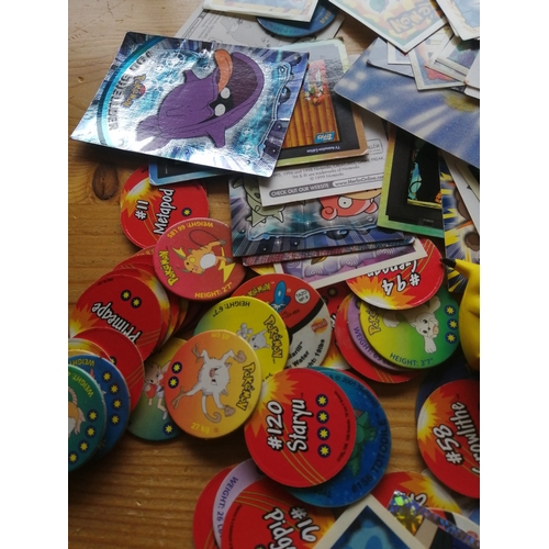 52B - Pokemon collection including cards and badges