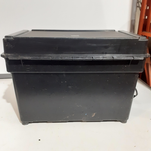 455A - Daiwa fishing box. Compartmental tray internally with strong carry straps. This is in very good, lit... 