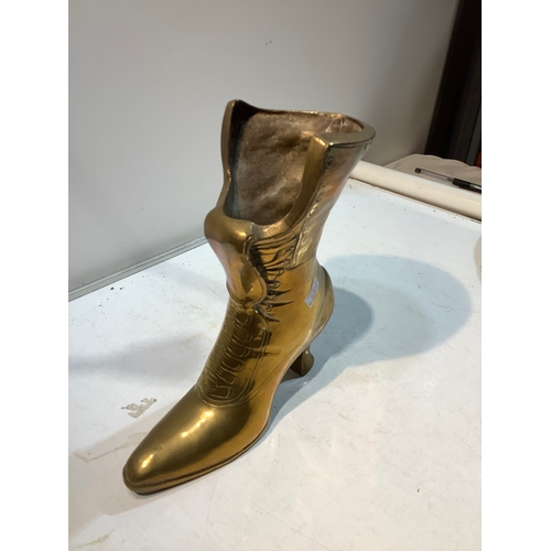 10 - Heavy Brass boot ornament