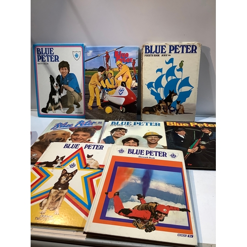 24 - Large collection of blue Peter annuals