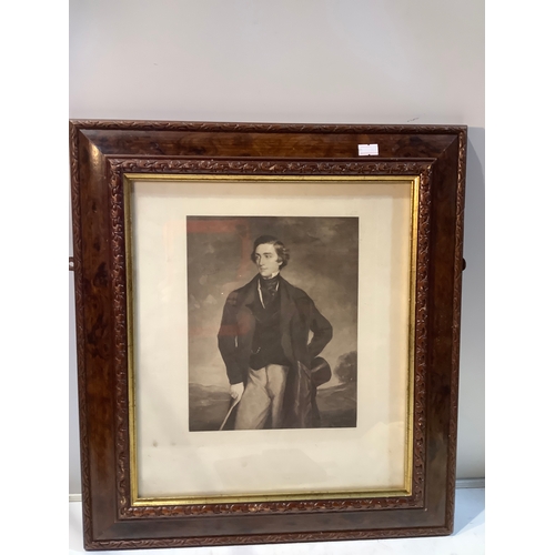 51 - Framed picture of Sidney Herbert 1st baron Herbert of Lea 1810-1861 politician