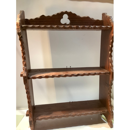 64 - Vintage wooden Wot-Not style shelf