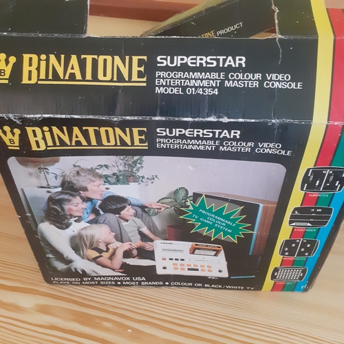 111A - Binatone Superstar Console and Brands Hatch Cartridge. All packaged in original box etc and in well ... 