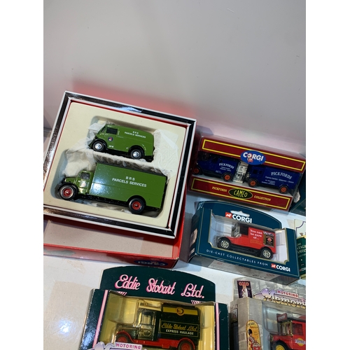 133 - 9x Corgi box limited edition die cast vehicles