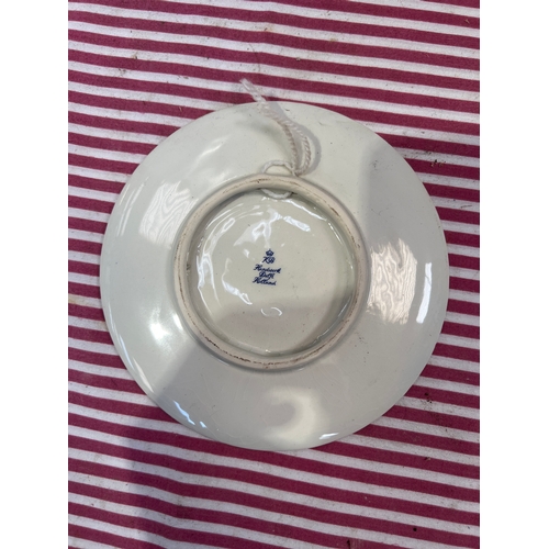 410 - Handcrafted Delft dish with coins of the Netherlands