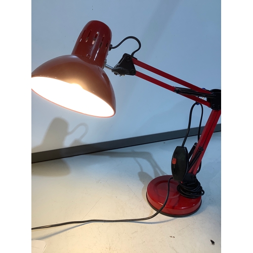 676 - Anglepoise style lamp - working