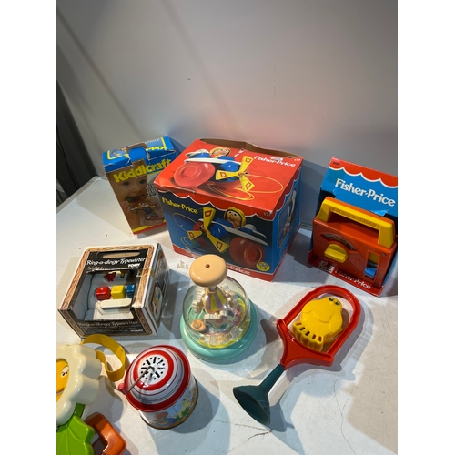 192 - Vintage chatter toys inc Fisher Price and Tomy - some still boxed