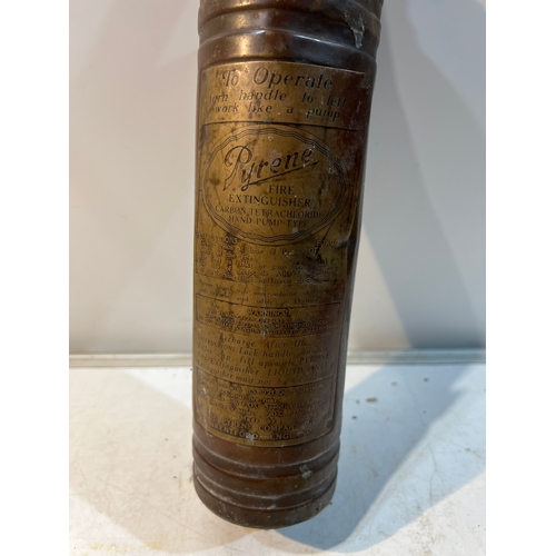 200 - Vintage brass Pyrene fire extinguisher