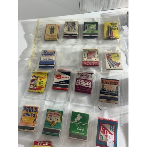 221 - Collection of 92 Matchbooks