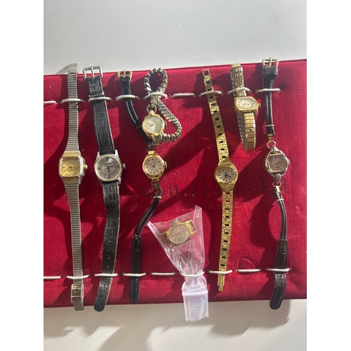 225 - Eight Vintage Ladies Watches for spares or repairs