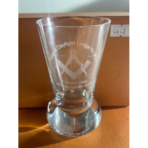 231 - Masonic Glass “Fenland Daylight Lodge 2006”