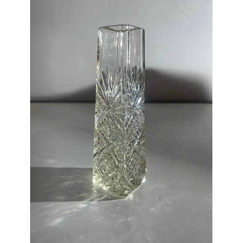 233 - Pair of Hobnail Cut Glass Vases