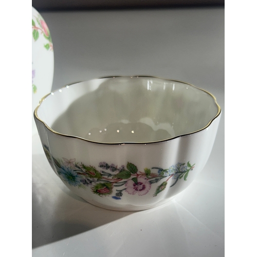 236 - Anysley China Bowl and Vase - Wild Tudor Patterned