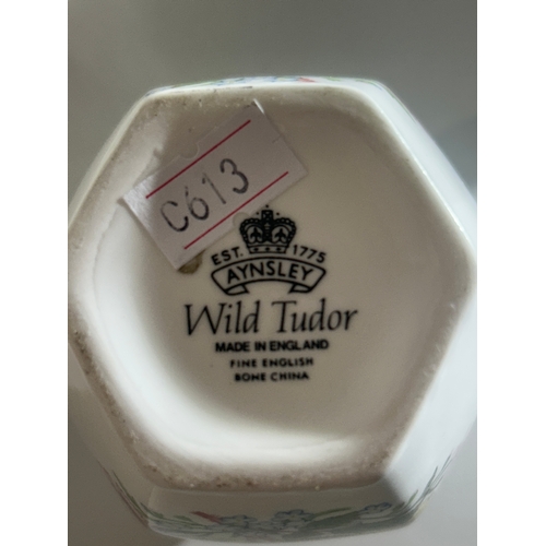 236 - Anysley China Bowl and Vase - Wild Tudor Patterned