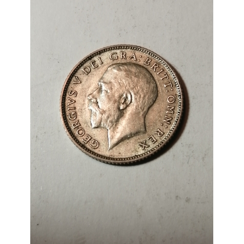 461B - COINS : 1923 sixpence in about extremely fine condition (scarce date)