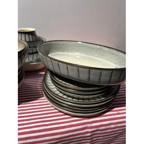 75A - Denby Collection Set of Bowls, Plates and Cups