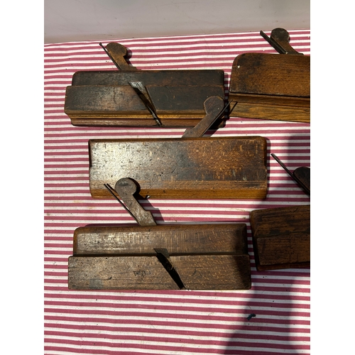 65 - Set of 5 Antique Wooden Planes