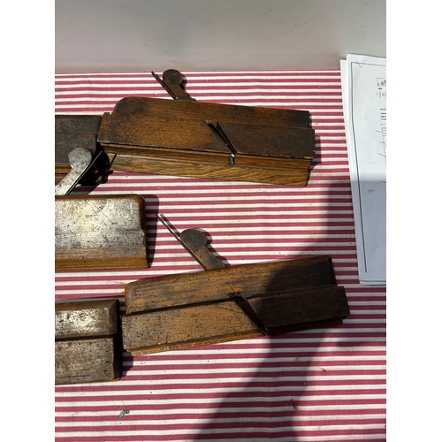 65 - Set of 5 Antique Wooden Planes