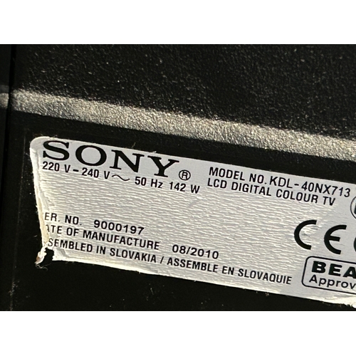 511 - Sony LCD 40” TV with remote