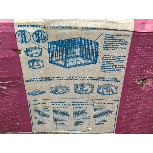 420 - Small Collapsable Dog Crate - Size 24x19x20in