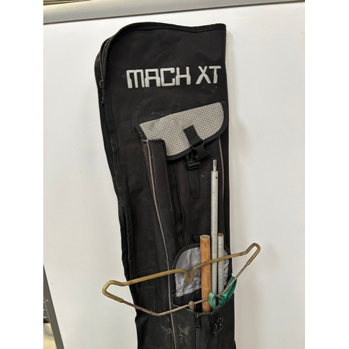 482 - Mach XT Fishing Bag with quantity of gear inc 3 fishing rods