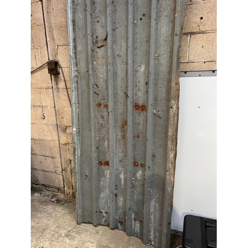 400 - 2x galvanised box profile steel sheet - approx 12x4ft