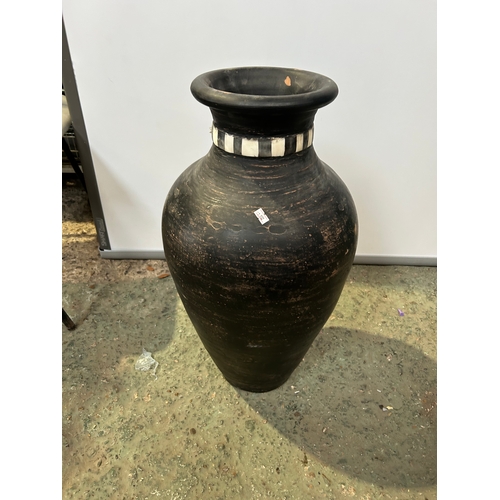 520 - Tall Black Vase