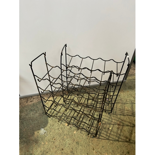 524 - Pair of Wire Wine Racks