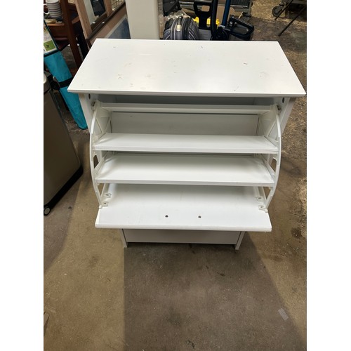 428 - White Shoe Cabinet