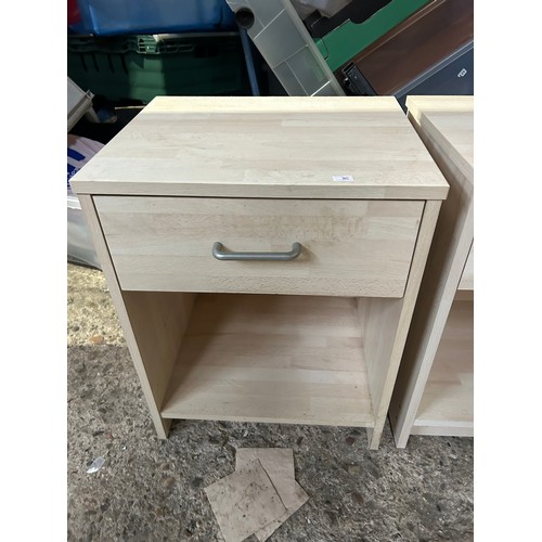 469 - Pair of Bedside Tables with a draw and a cubby hole