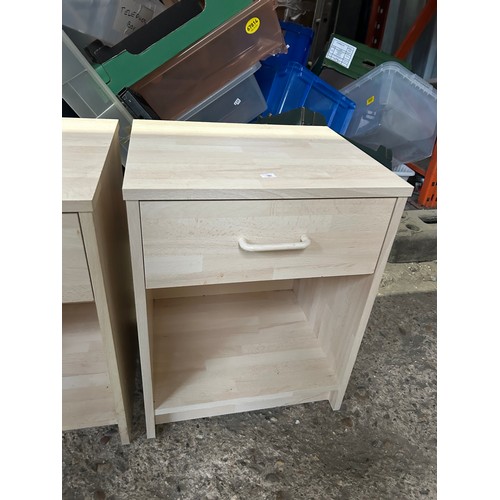 469 - Pair of Bedside Tables with a draw and a cubby hole