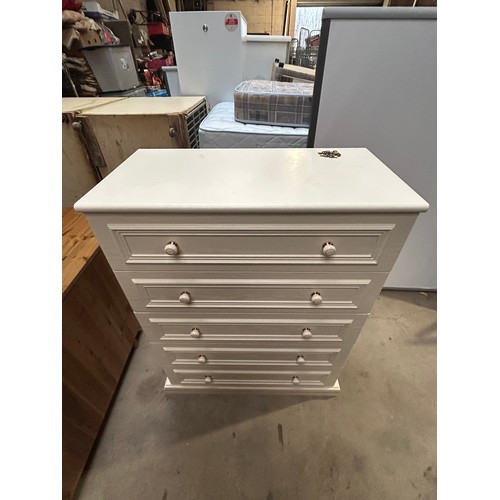 479 - Six-Drawer White Chest of Drawers