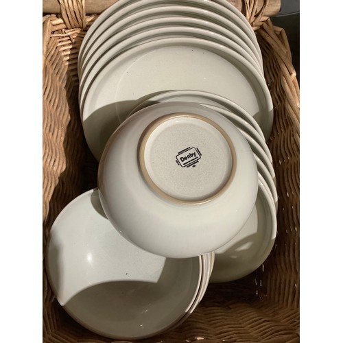 304 - Denby dinner set 6 plates 6 small plates 5 bowls