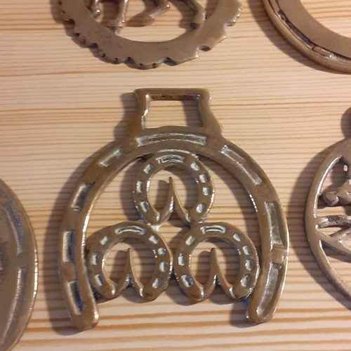 8 - 8 x Horse Brasses. Horse related designs. Nice detail