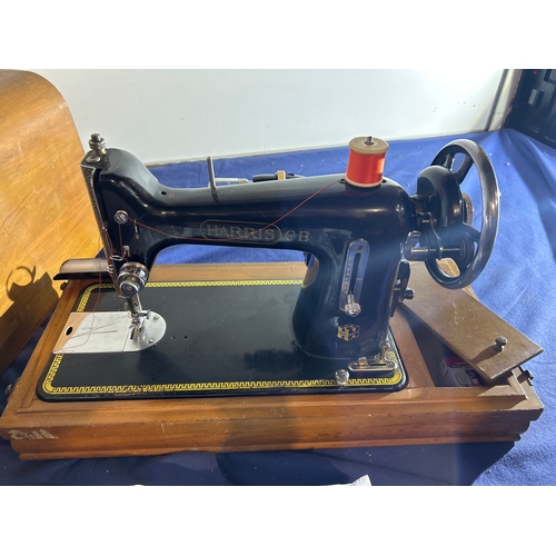 176 - Harris CB Hand Cranked Sewing Machine