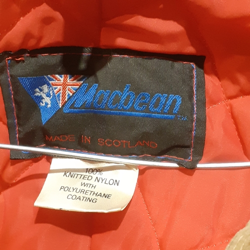 7 - Hi vis lined ans padded Macbean jacket. Goid clean condition. No size - approx small/med