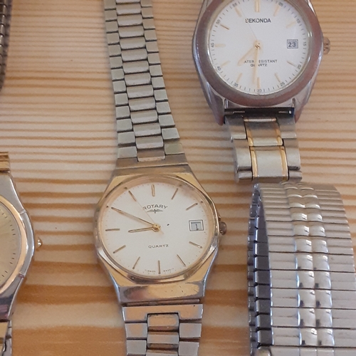 114A - Assortment of Watches sold as spares but complete. May just require batteries