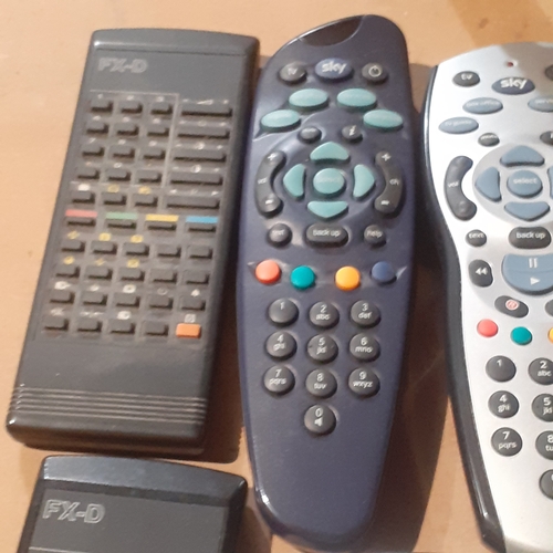 117A - Remote Control lot. Sky boxes and others. All have backs