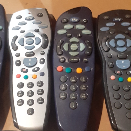 117A - Remote Control lot. Sky boxes and others. All have backs